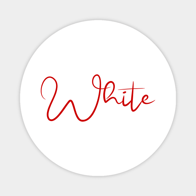 White Magnet by Arlette